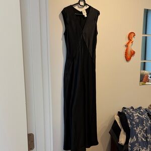 Calvin Klein Sleeveless Black Maxi Dress